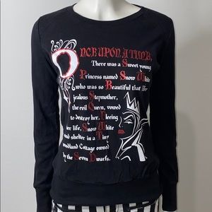 DISNEY Snow White Evil Queen Black Crewneck
